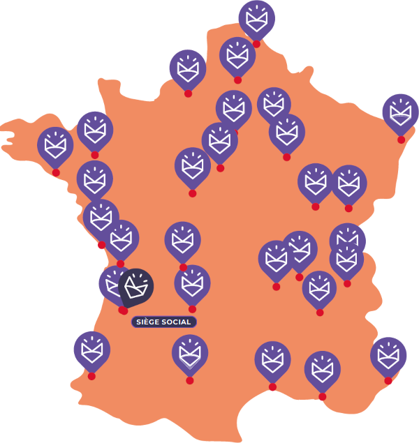 Image de la carte de France avec pictos